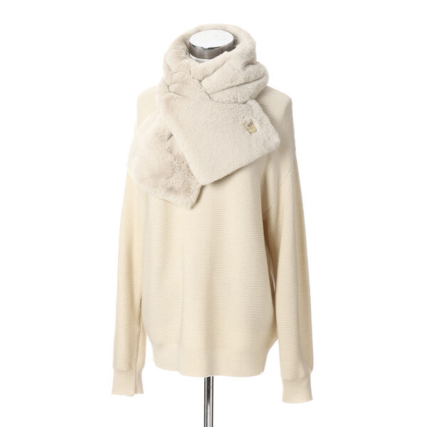 PAUL&JOE「ＰＪ／マフラー／フェイクファー差し込み」|マフラー|