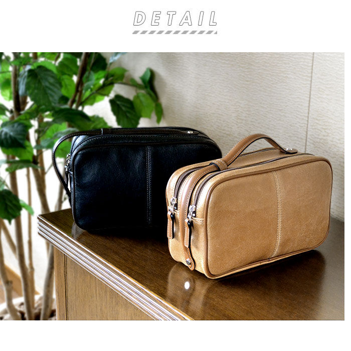 BACKYARD FAMILY「セカンドバッグ メンズ  通販 ダブルファスナー かっこいい 小さめ  クラッチバッグ 40代」|その他|