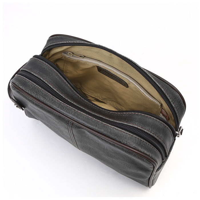 BACKYARD FAMILY「セカンドバッグ メンズ 通販 ダブルファスナー かっこいい 小さめ レザー クラッチバッグ 40代」|その他|