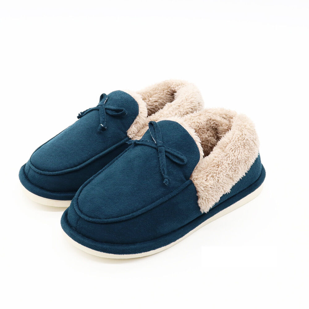 BACKYARD FAMILY「ルームシューズ かかと付き 通販 室内履き オフィス もこもこ あったか もっちり レディース」|ルームシューズ|ブルー1