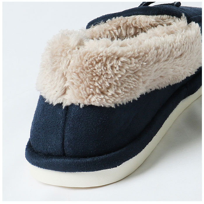 BACKYARD FAMILY「ルームシューズ かかと付き 通販 室内履き オフィス もこもこ あったか もっちり レディース」|ルームシューズ|