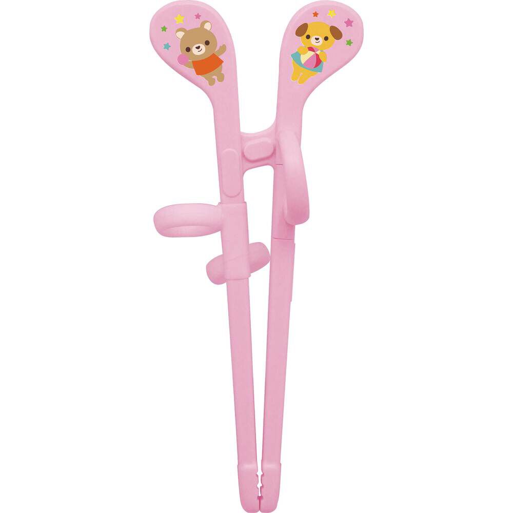 BACKYARD FAMILY「EDISON エジソン トレーニング 箸 通販 トレーニング箸 エジソンのお箸 練習用箸 子供用箸」|食器・キッチングッズ|ピンク1