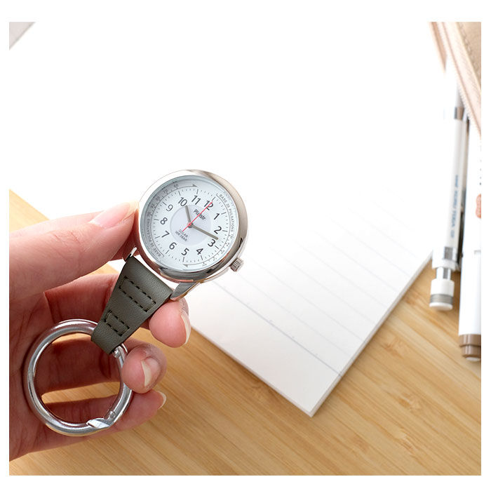 BACKYARD FAMILY「plaisir 時計 通販 懐中時計 カラビナウォッチ ナースウォッチ ソーラー 3気圧防水」|腕時計|