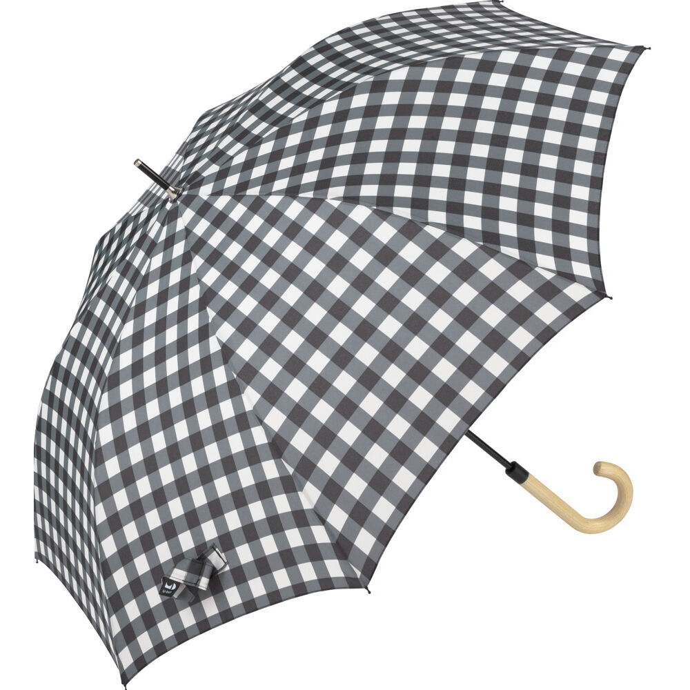 BACKYARD FAMILY「晴雨兼用 長傘 オシャレ 通販 ジャンプ傘 おしゃれ 晴雨兼用傘 レディース メンズ UVカット」|傘|ブラック2