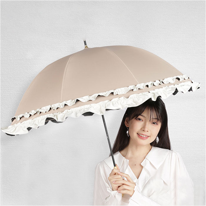 BACKYARD FAMILY「KIZAWA 日傘 完全遮光 通販 傘 50cm 1級遮光 晴雨兼用傘 長傘 雨傘 レディース」|傘|