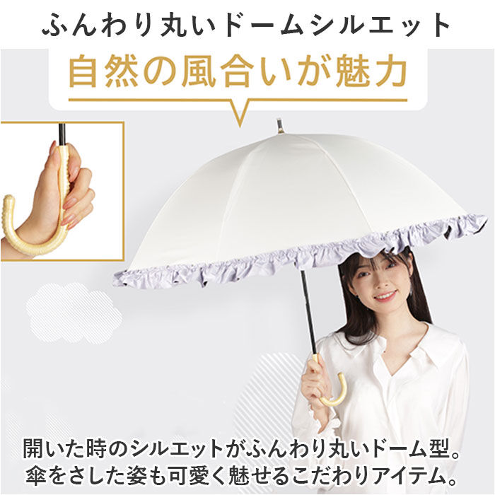 BACKYARD FAMILY「KIZAWA 日傘 完全遮光 通販 傘 50cm 1級遮光 晴雨兼用傘 長傘 雨傘 レディース」|傘|