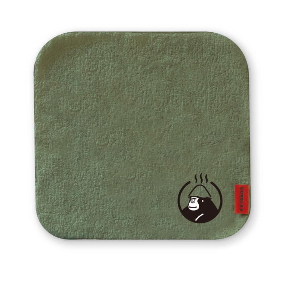 BACKYARD FAMILY「タオルハンカチ レディース 通販 ごリラックス トトノイモード ハンカチ 手拭きタオル」|ハンカチ|グリーン1