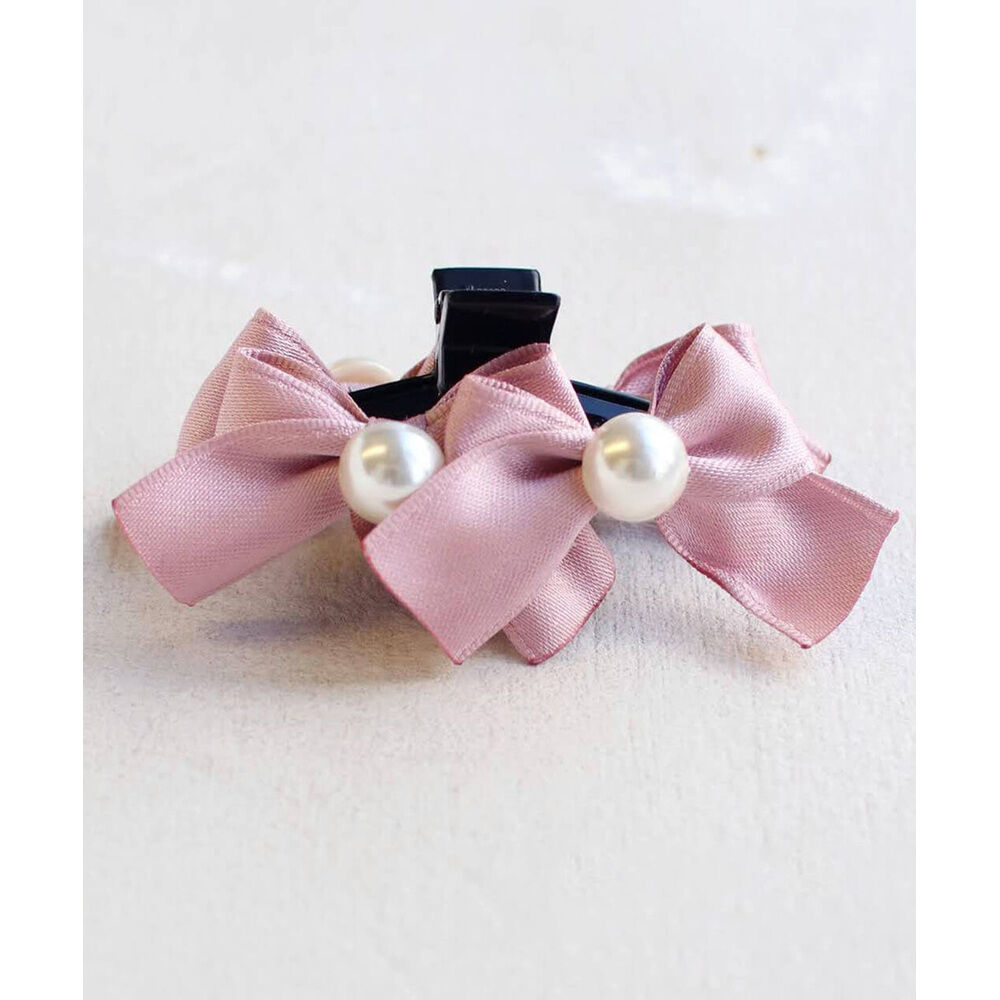 BACKYARD FAMILY「ヘアクリップ キッズ 通販 ヘア クリップ 68512302 るい蝶リボンバンスクリップ リボン」|その他|ピンク1