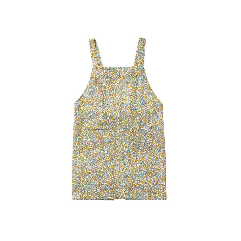 BACKYARD FAMILY「エプロン おしゃれ H型 通販 前掛け H型エプロン かぶるだけ レディース 保育士 速乾 綿」|その他|イエロー1