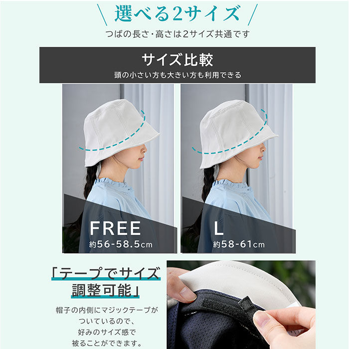 BACKYARD FAMILY「レディース 遮光 帽子 通販 KIZAWA キザワ 遮光帽子 バケハ バケットハット mellow」|ハット|