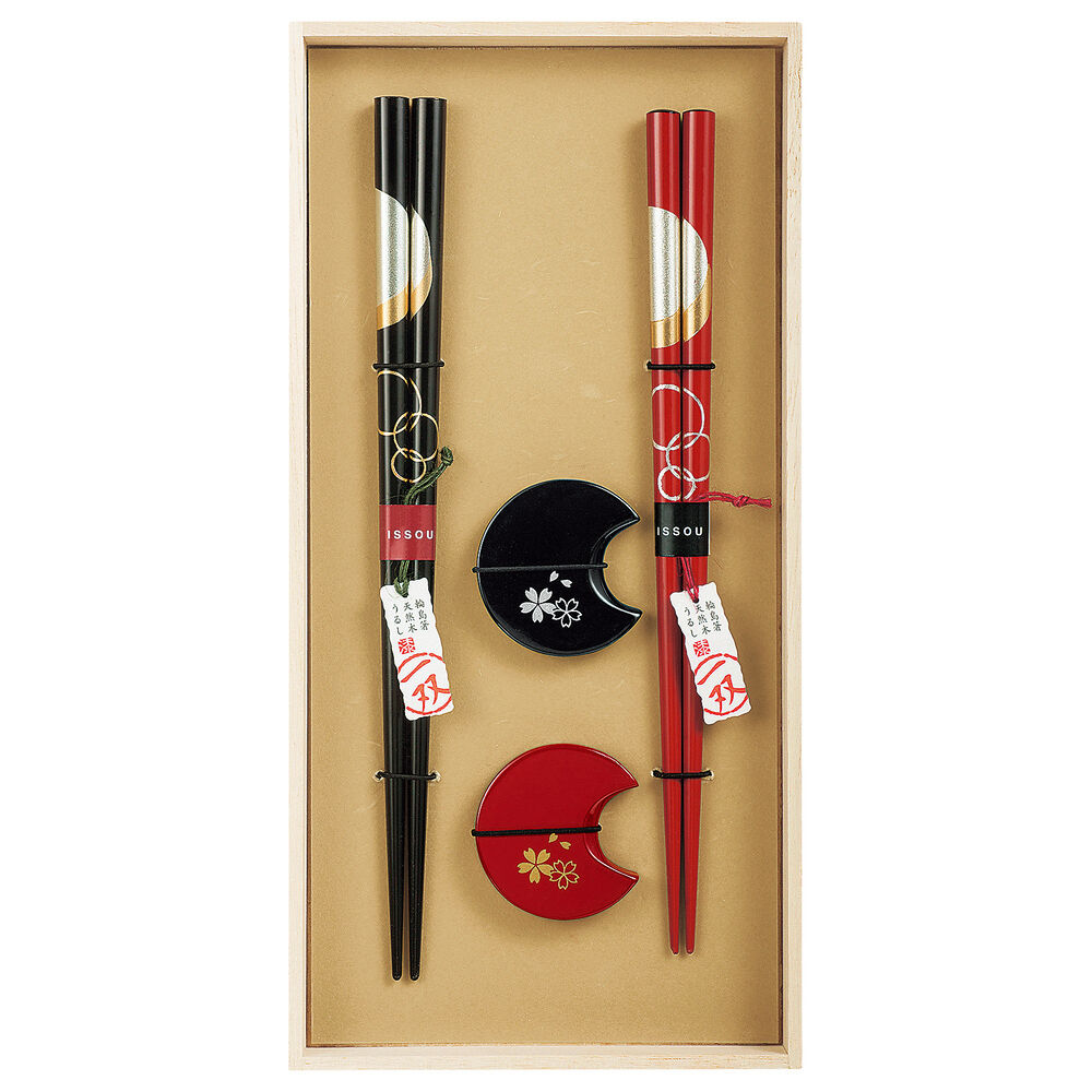 BACKYARD FAMILY「イシダ 夫婦箸 通販 日本製 ペア 箸 ギフト 箸置き セット 桐箱入り お箸 漆塗り めおと箸」|食器・キッチングッズ|その他2