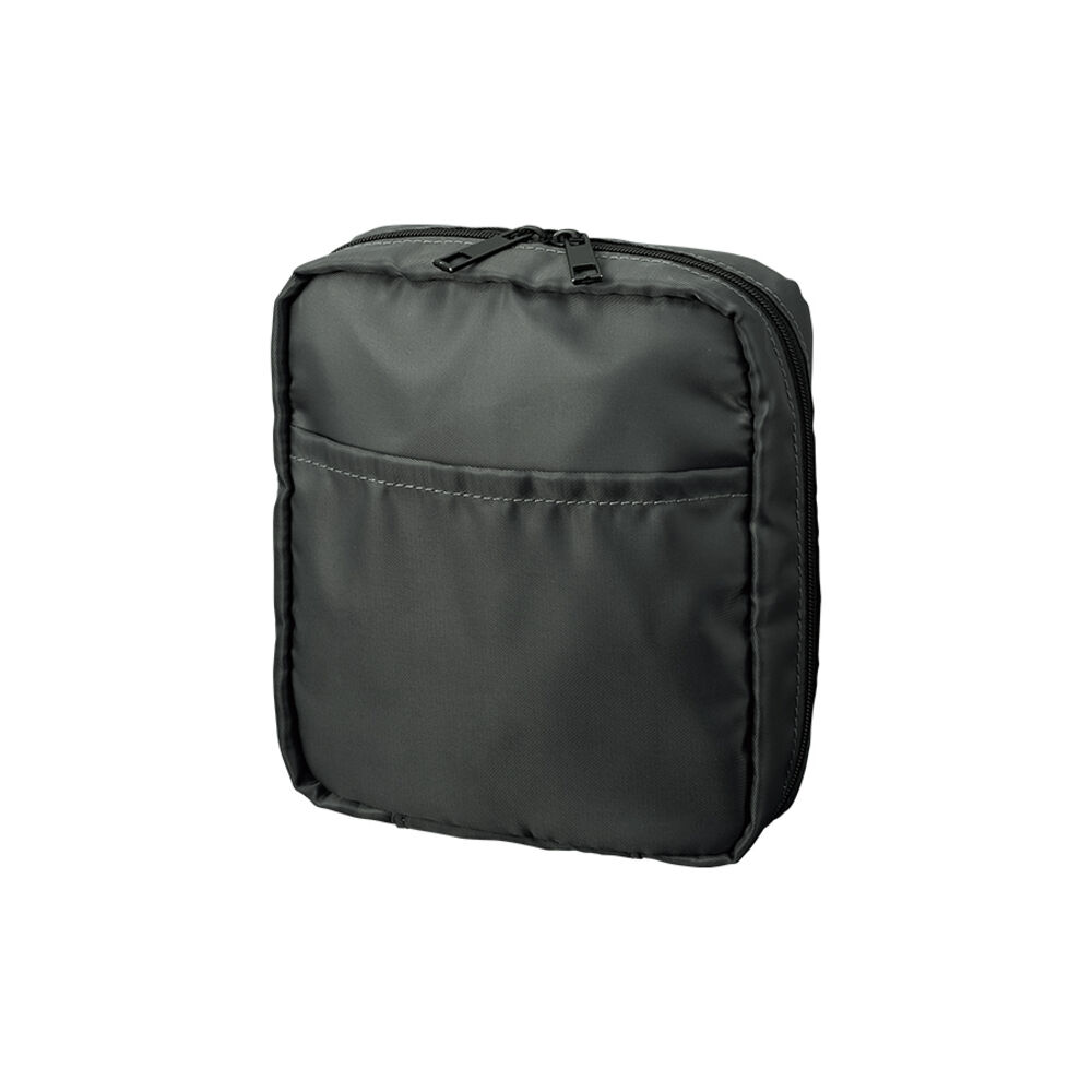 BACKYARD FAMILY「がばっと開く ポーチ 通販 化粧ポーチ メイクポーチ コスメポーチ ガジェットポーチ」|ポーチ|ブラック1