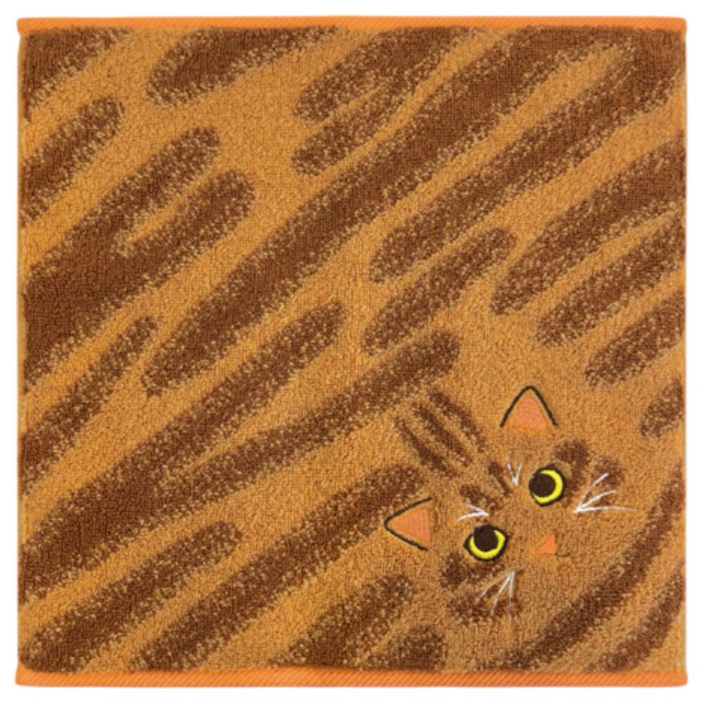 BACKYARD FAMILY「今治タオル ハンカチ 25cm&times;25cm 通販 日本製 プレーリードッグ UNJ-80」|ハンカチ|ブラウン1