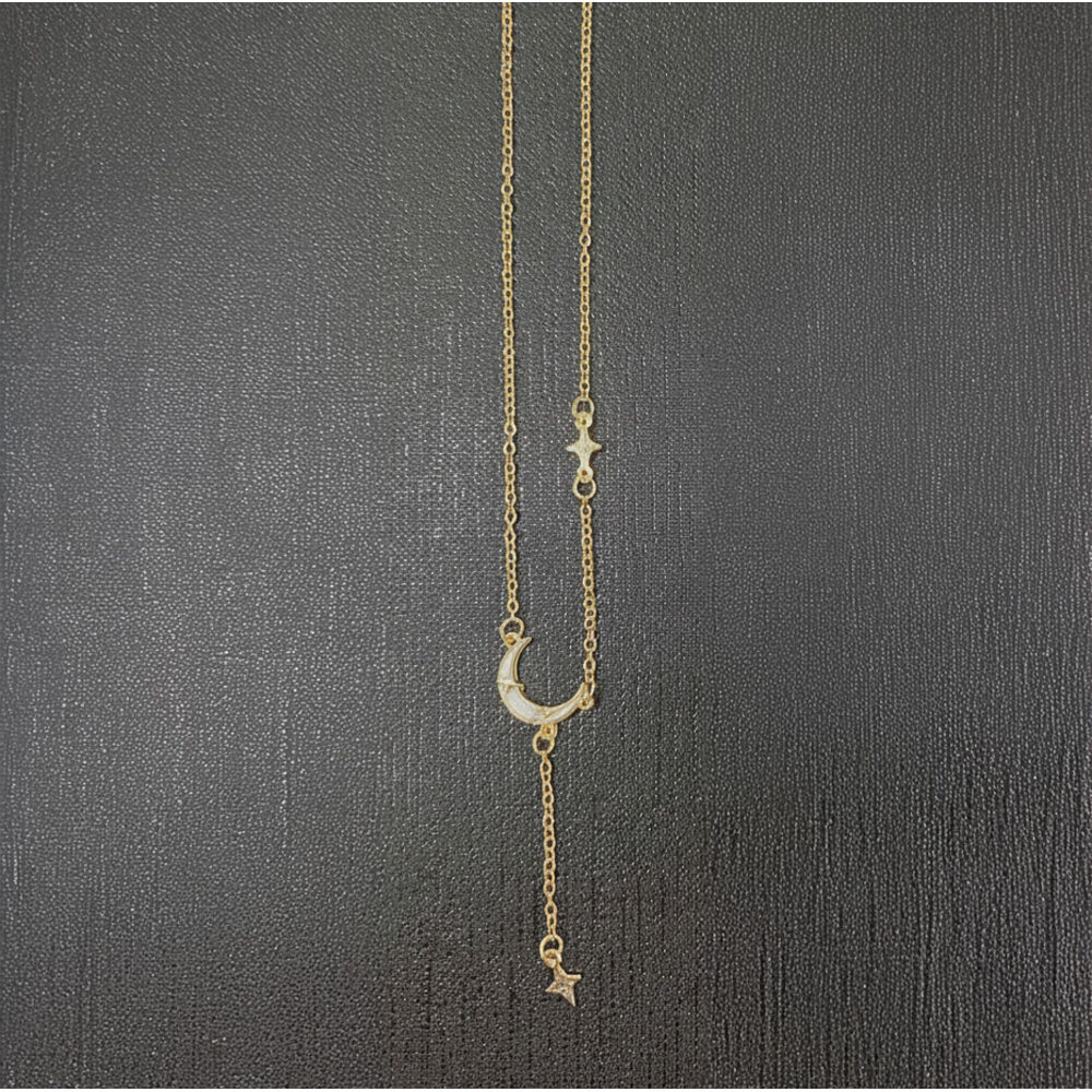 BACKYARD FAMILY「ネックレス レディース シンプル 通販 ペンダント ジュエリー レディースアクセサリー 月 星」|その他|ゴールド2