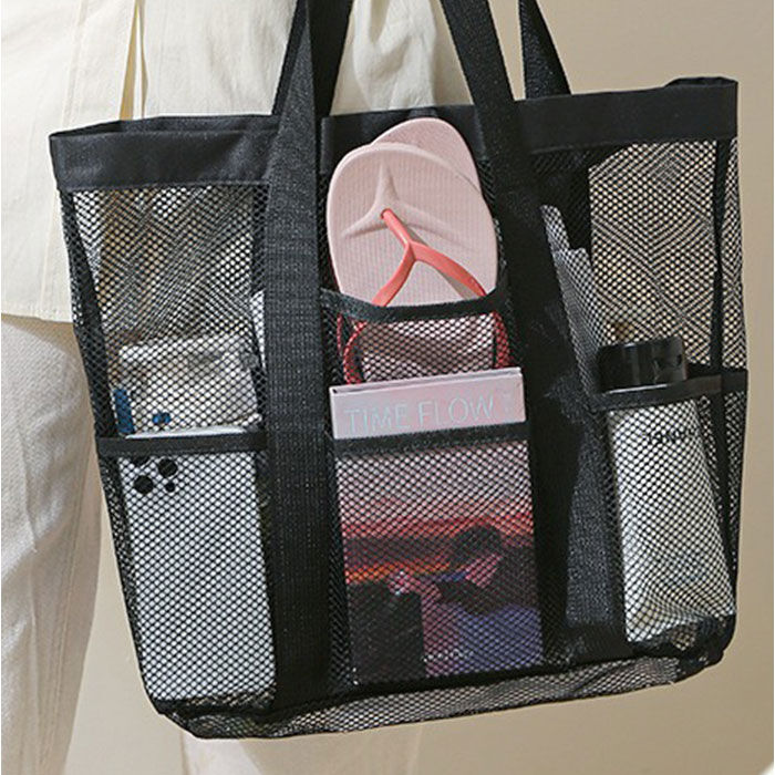 BACKYARD FAMILY「ランドリーバッグ メッシュ 通販 ビーチバッグ 大容量 おしゃれ トートバッグ 大きい 洗濯物」|トートバッグ|
