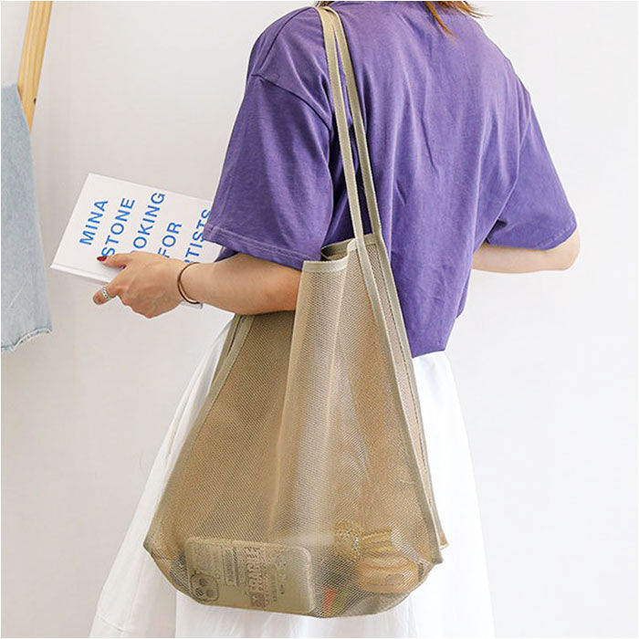 BACKYARD FAMILY「メッシュ トートバッグ 通販 レディース メッシュバッグ ビーチバッグ 大容量 アウトドア」|トートバッグ|