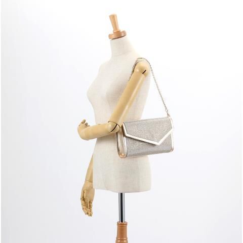 銀座かねまつ「MH24516CFUMET 【本革】グリッタークラッチバッグ」|ショルダー・メッセンジャー|