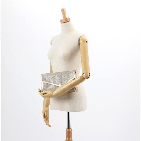 銀座かねまつ「MH24516CFUMET 【本革】グリッタークラッチバッグ」|ショルダー・メッセンジャー|