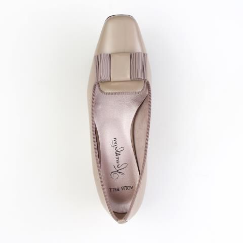 銀座かねまつ「LSFC2483ENABEG 【本革】【防水】アクアベルグログランリボンオペラパンプス」|パンプス|