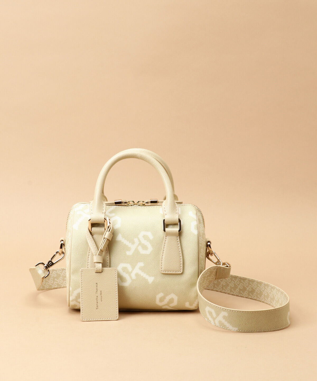 Samantha Thavasa「[パステル]STヌーベルオレール ボストンショルダーバッグ」|ショルダー・メッセンジャー|ベージュ