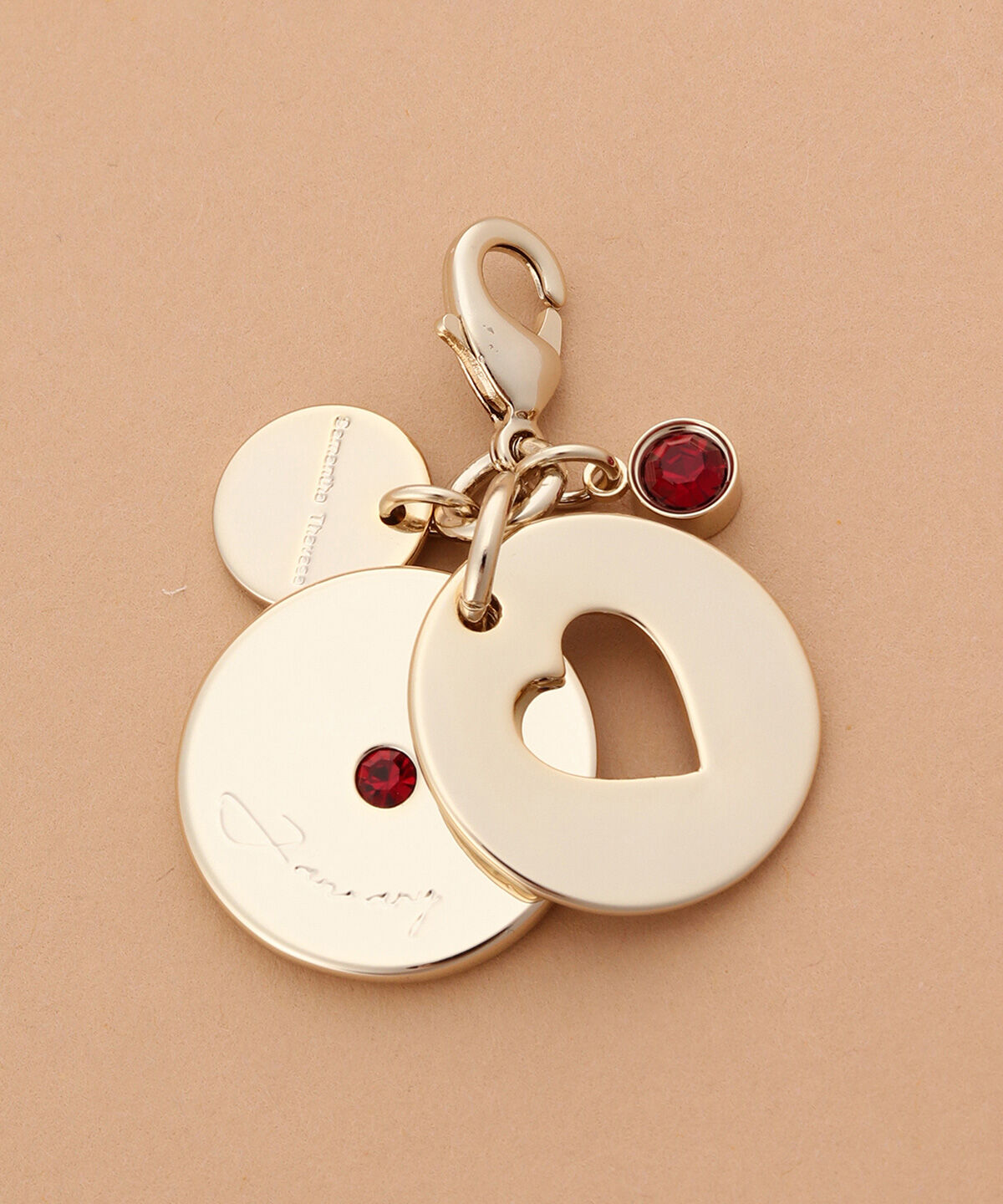 Samantha Thavasa「バースデーストーンカラービジューファスナーチャーム（1月）」|チャーム・キーホルダー|