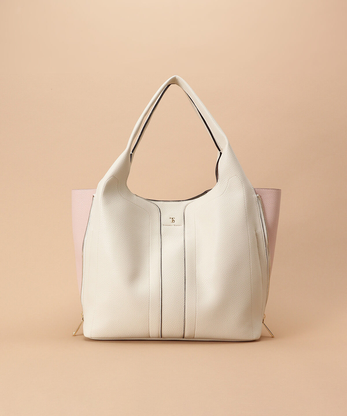 Samantha Thavasa「サイドファスナー トートバッグ 大サイズ」|トートバッグ|オフホワイト