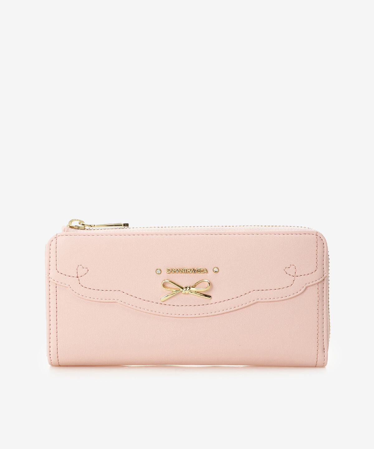 Samantha Vega「フリルリボン長財布」|財布|ピンク