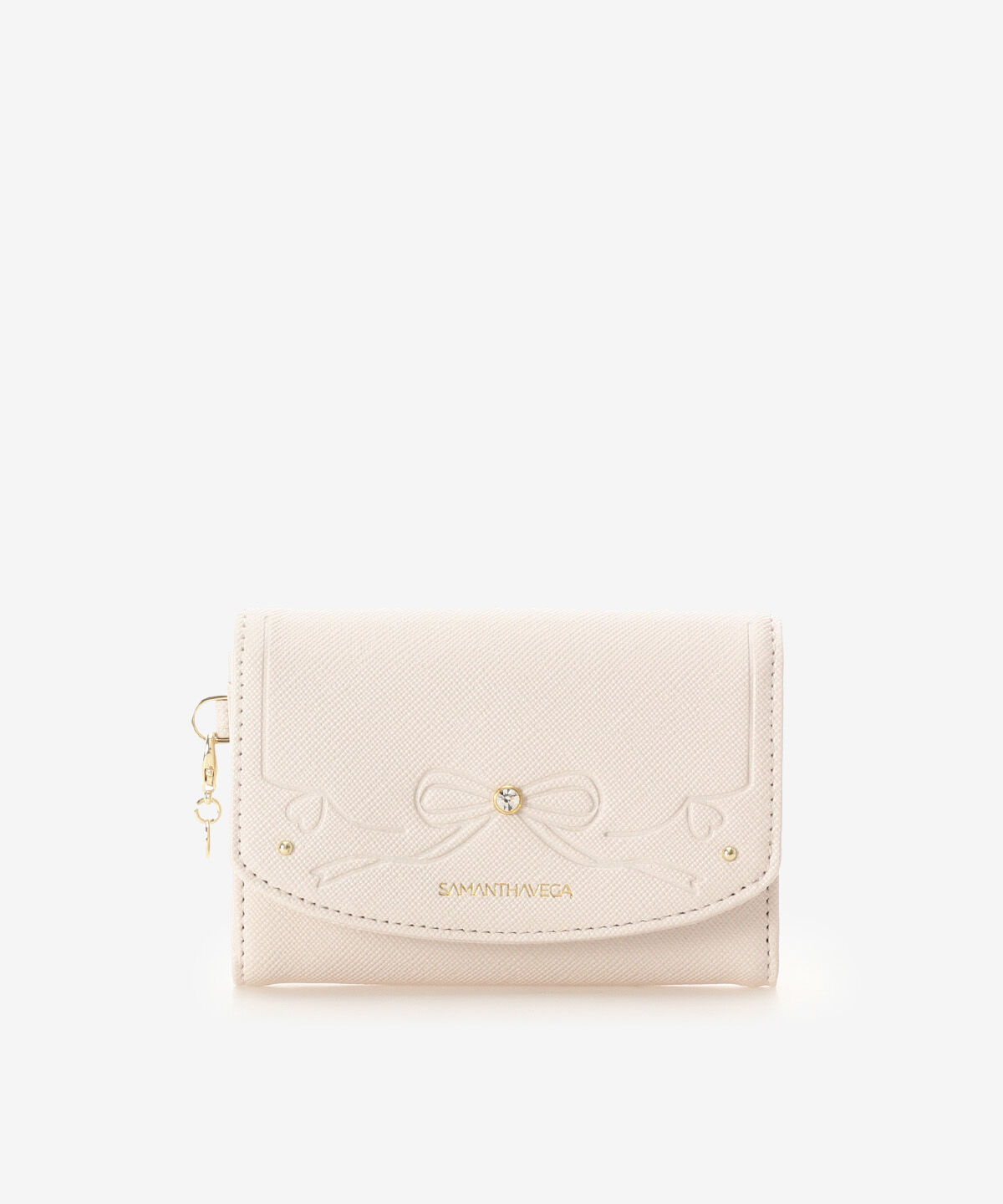 Samantha Vega「エンボスリボンカードケース」|名刺入れ・カードケース|オフホワイト