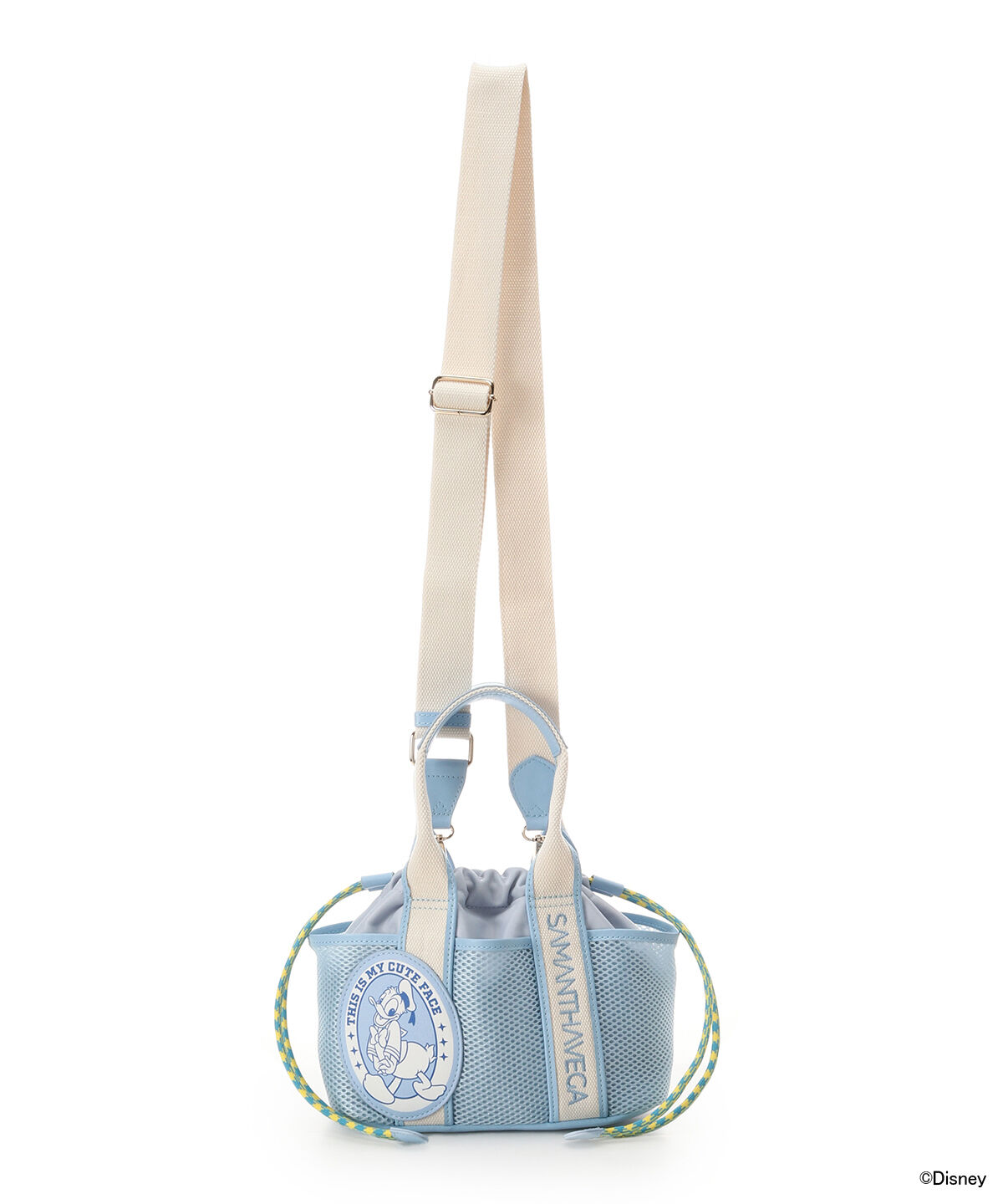 Samantha Vega「｢ﾐｯｷｰﾏｳｽ&ﾌﾚﾝｽﾞ｣ﾛｺﾞﾃｰﾌﾟﾊﾝﾄﾞﾊﾞｯｸﾞ(ﾄﾞ  」|ハンドバッグ|