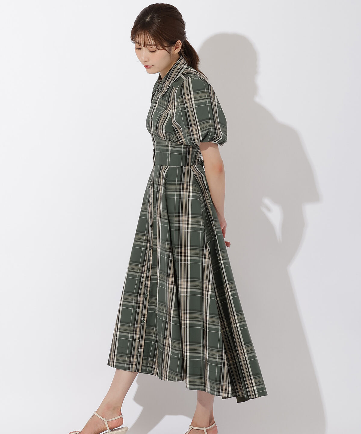 アンドクチュール「コルセットシャツワンピース」|ワンピース|