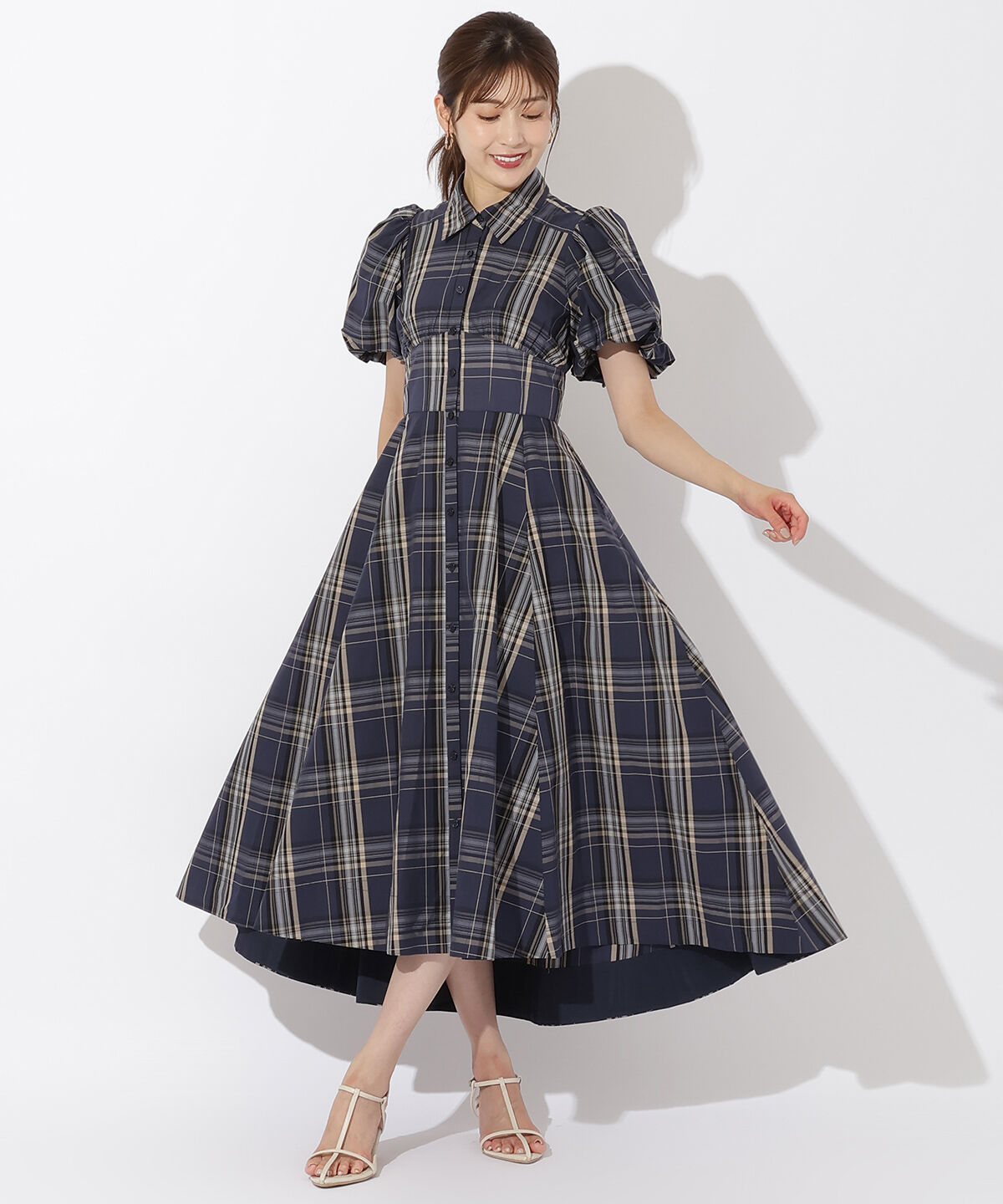 アンドクチュール「コルセットシャツワンピース」|ワンピース|