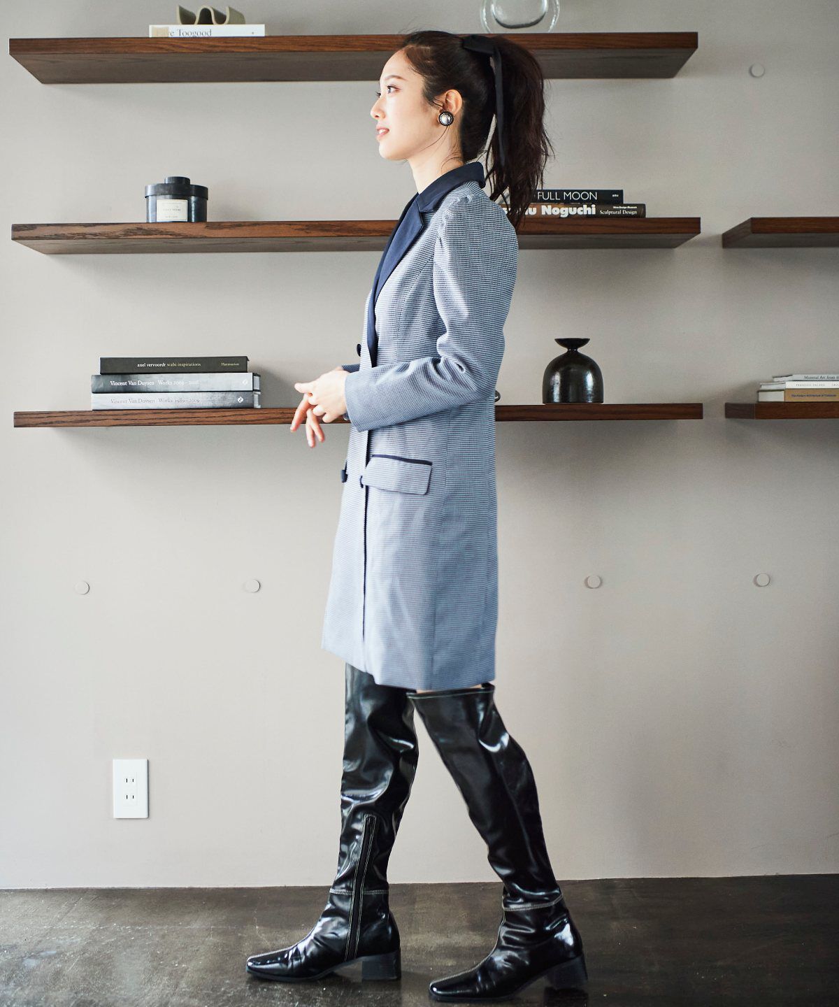 REDYAZEL「ジャケット風配色ミニワンピース」|ワンピース|