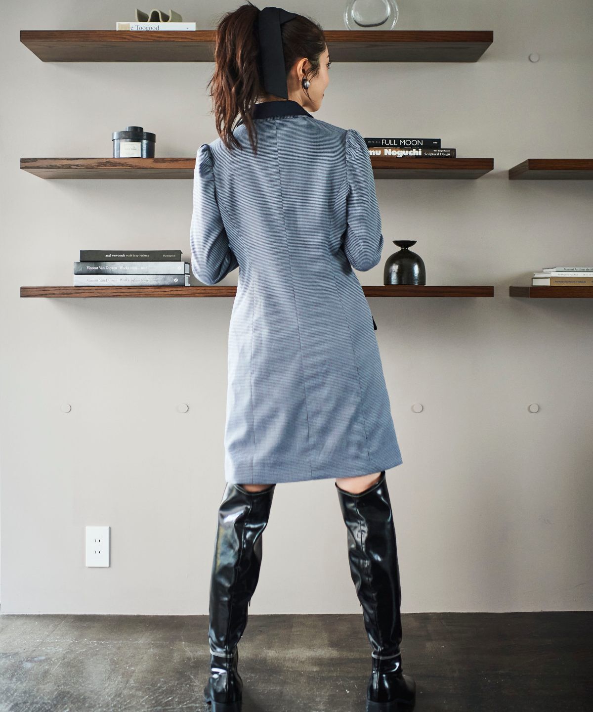 REDYAZEL「ジャケット風配色ミニワンピース」|ワンピース|