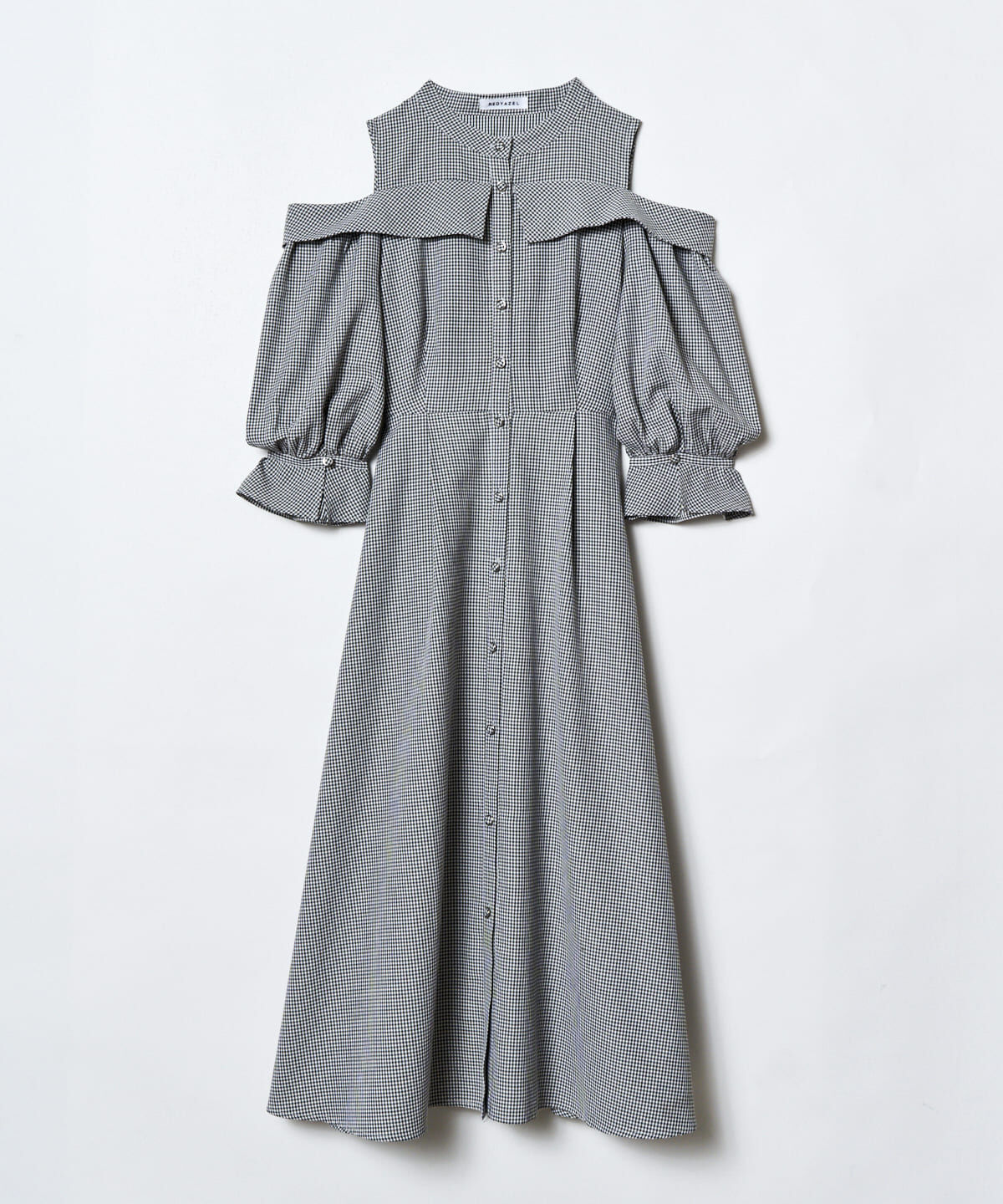 REDYAZEL「肩あきスタンドカラーワンピース」|ワンピース|