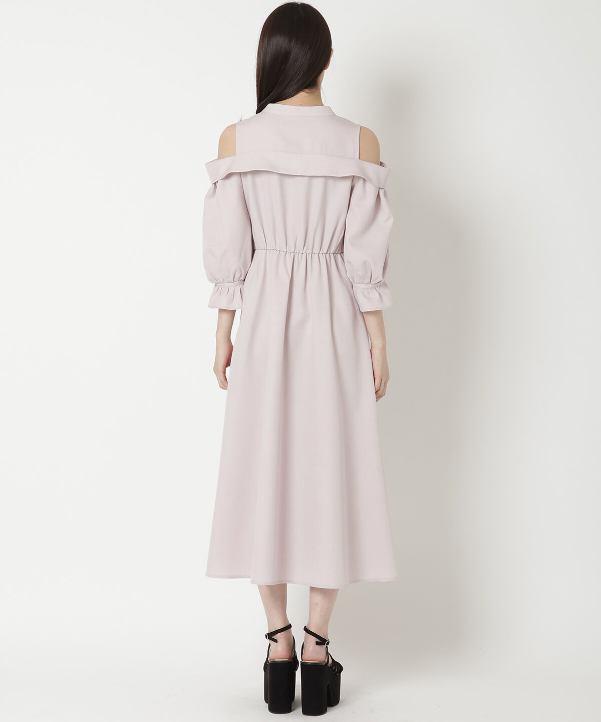 REDYAZEL「肩あきスタンドカラーワンピース」|ワンピース|