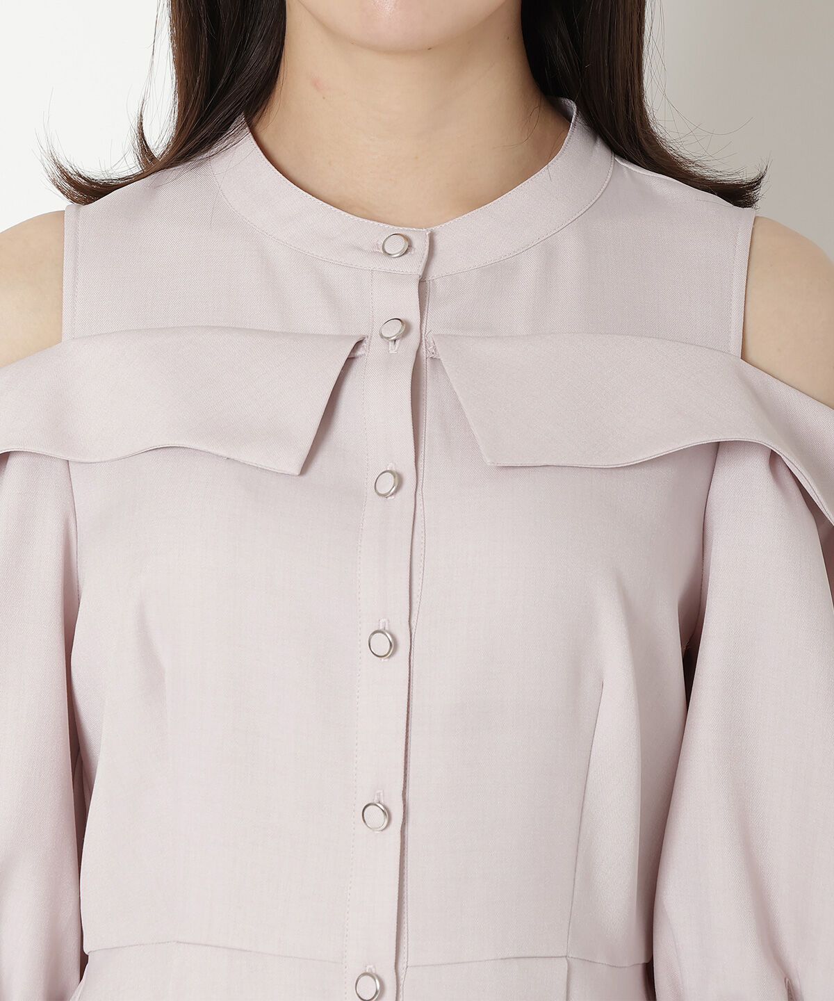 REDYAZEL「肩あきスタンドカラーワンピース」|ワンピース|