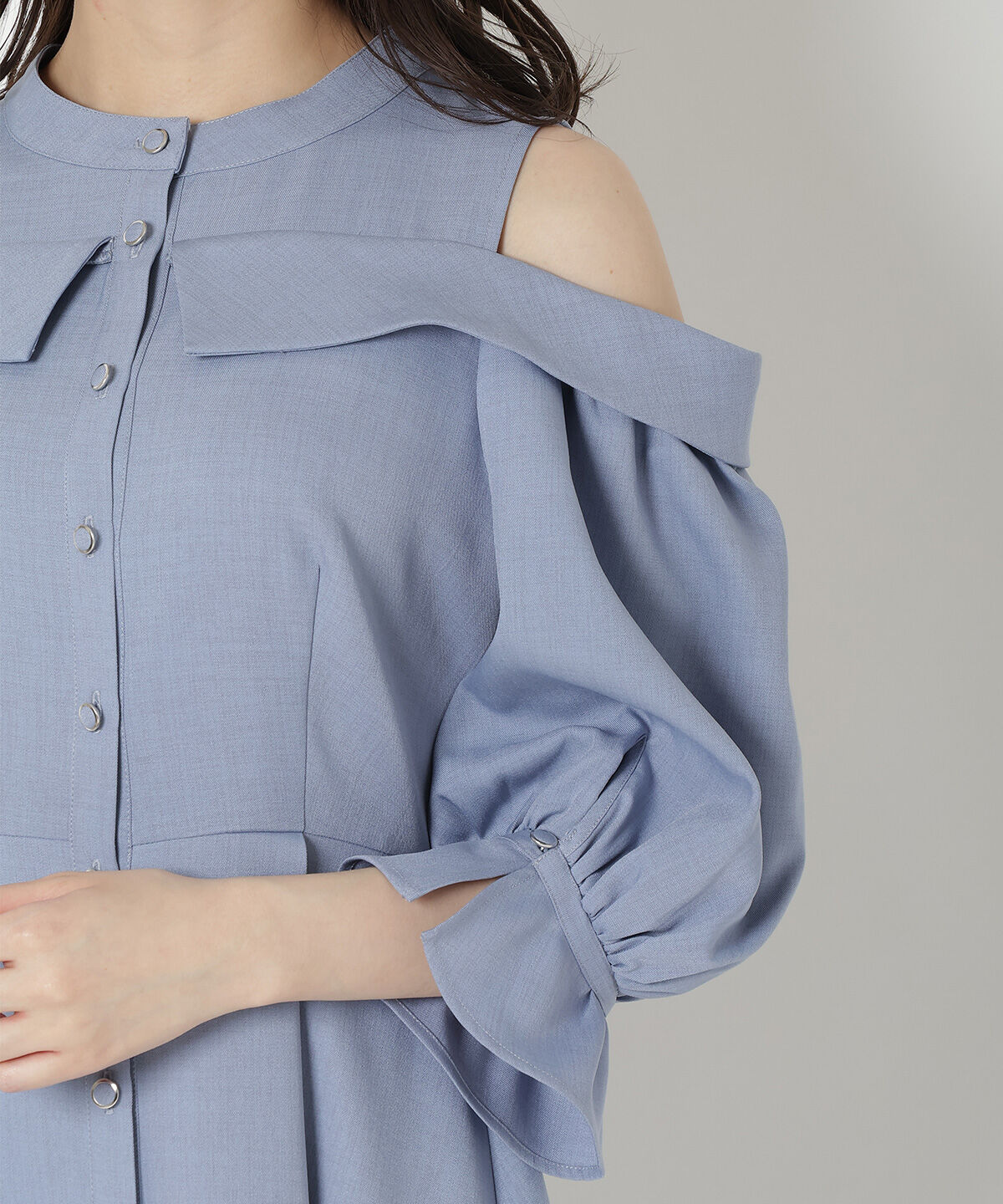 REDYAZEL「肩あきスタンドカラーワンピース」|ワンピース|