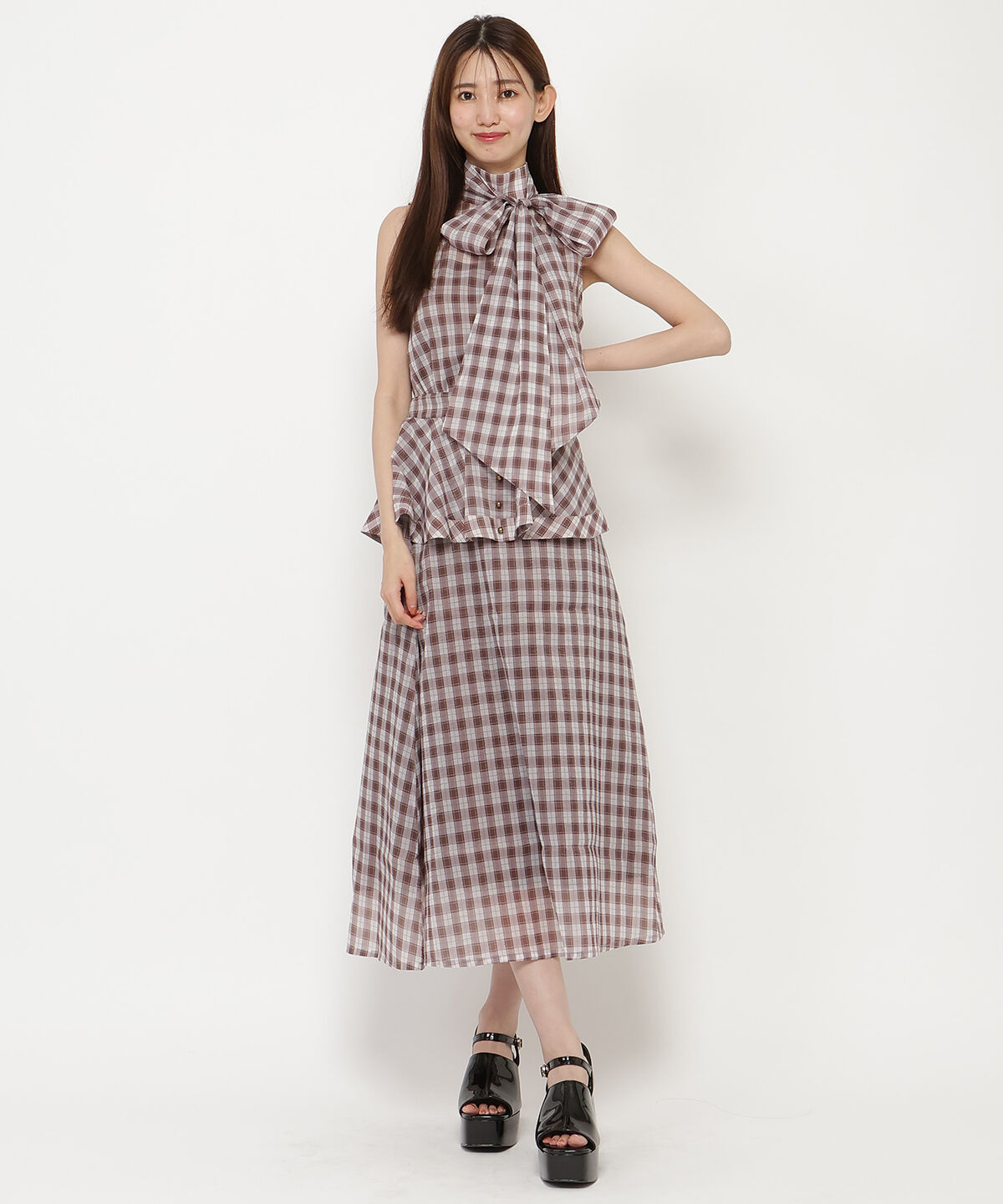 REDYAZEL「ボウタイノースリブラウス」|シャツ・ブラウス|