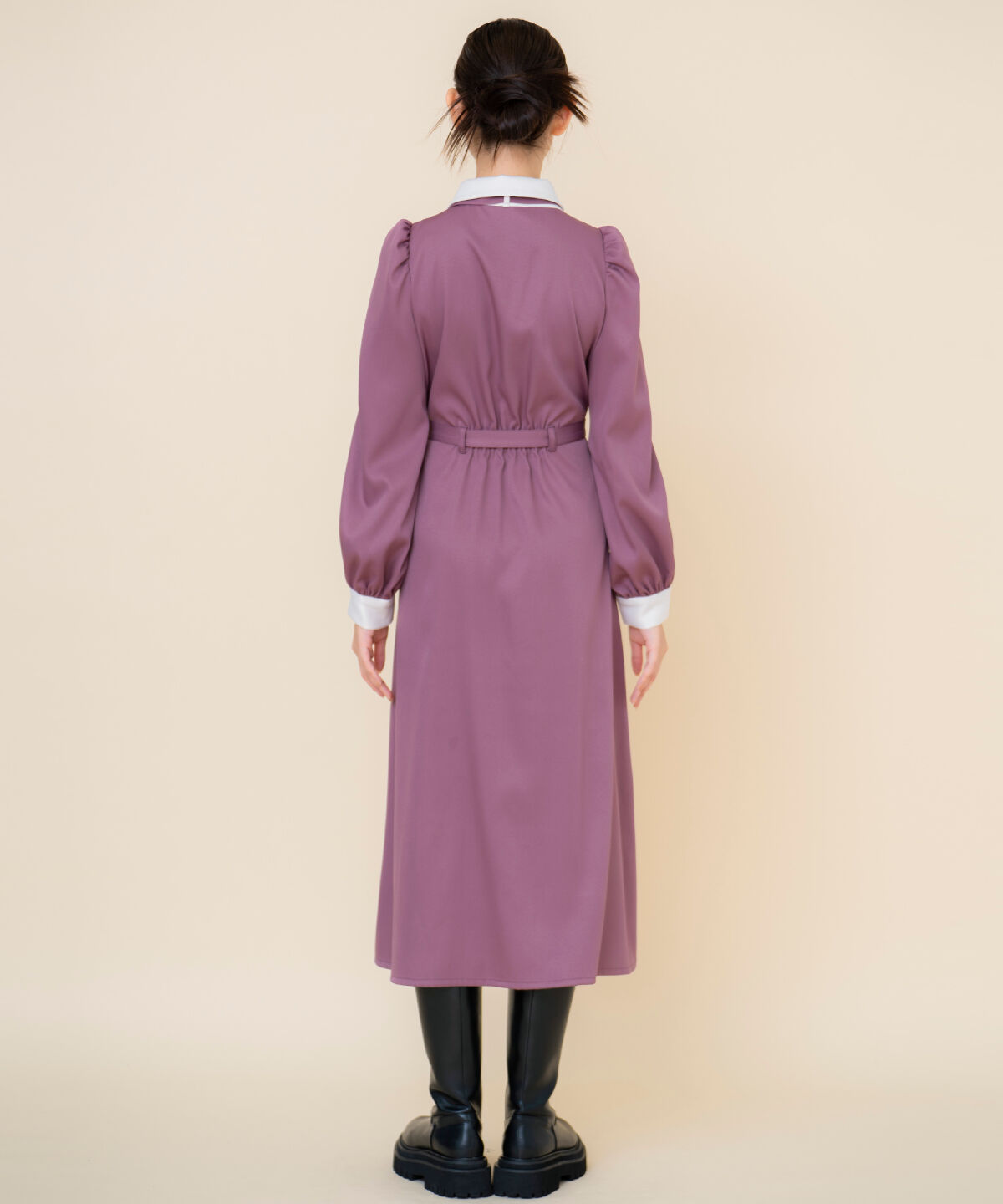 REDYAZEL「リボンタイパフスリーブワンピース」|ワンピース|