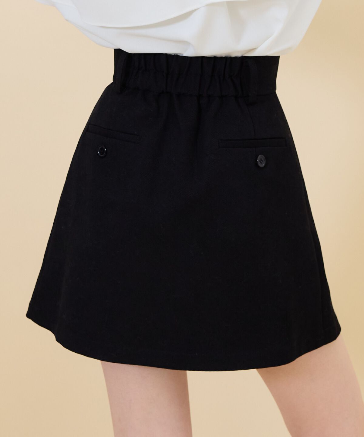 REDYAZEL「タックプリーツミニスカート」|フレア|