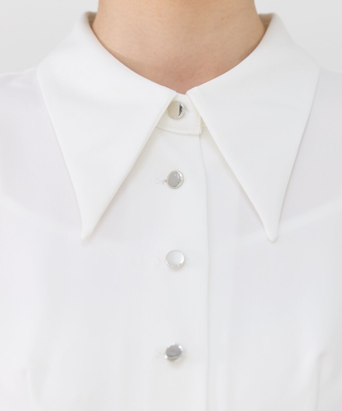 REDYAZEL「シャドーストライプノースリーブシャツワンピース」|ワンピース|