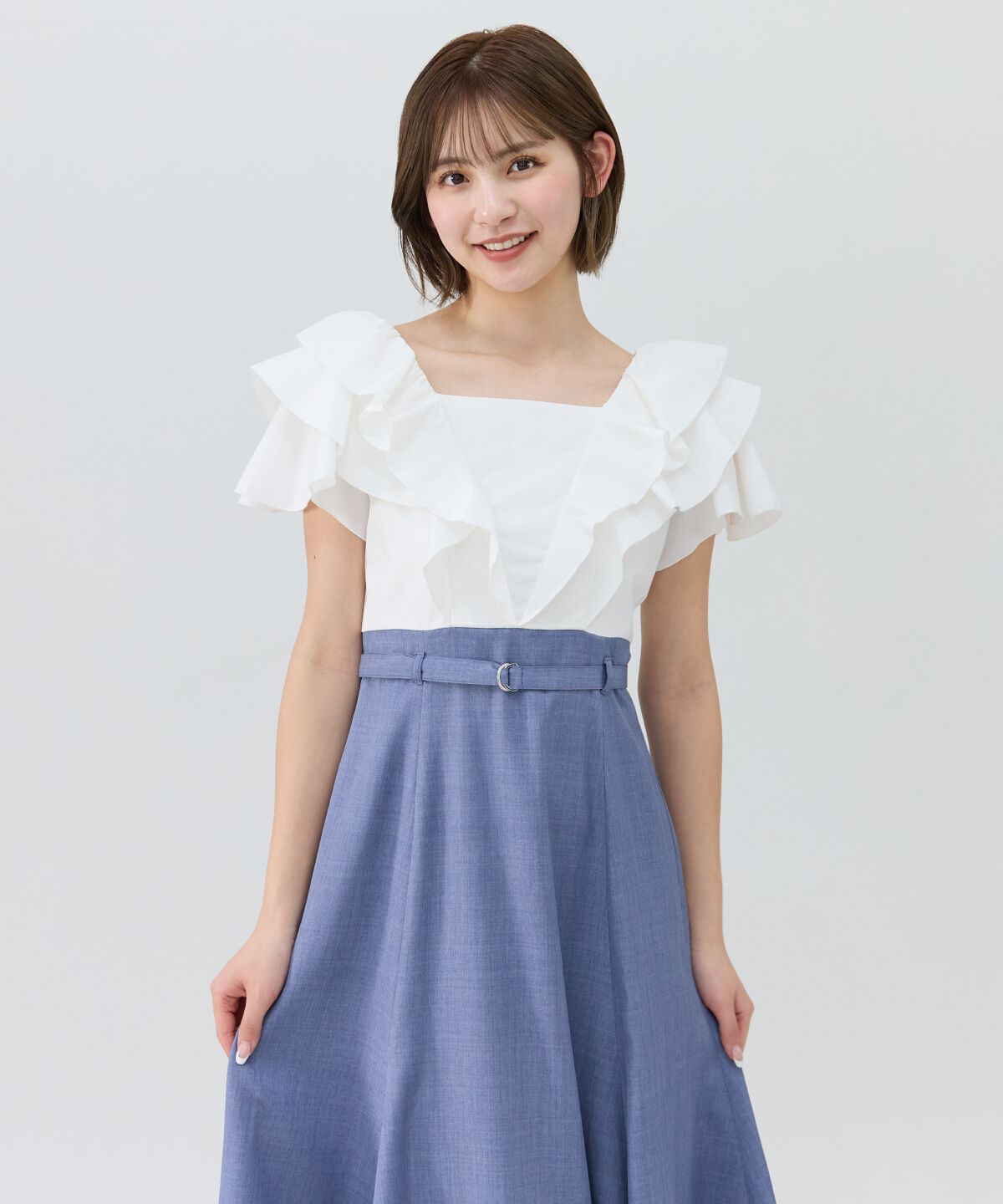 REDYAZEL「フリルドッキングワンピース」|ワンピース|