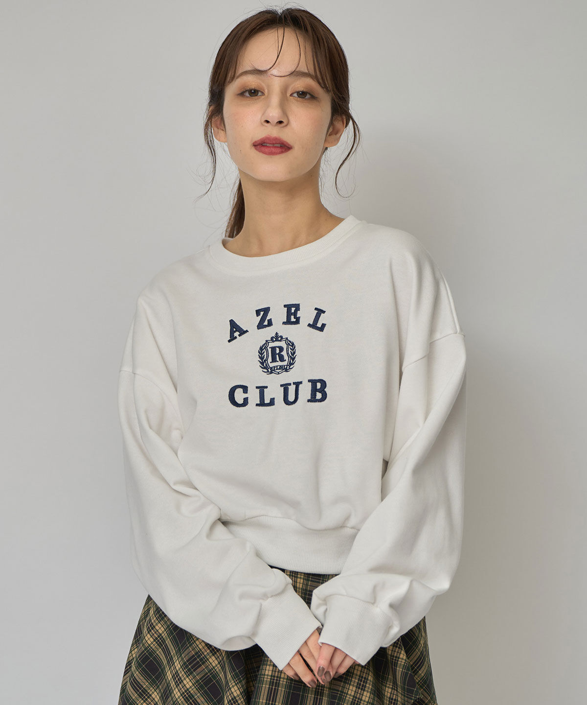 REDYAZEL「アゼルクラブカレッジロゴスウェットプルオーバー」|Tシャツ・カットソー|オフ