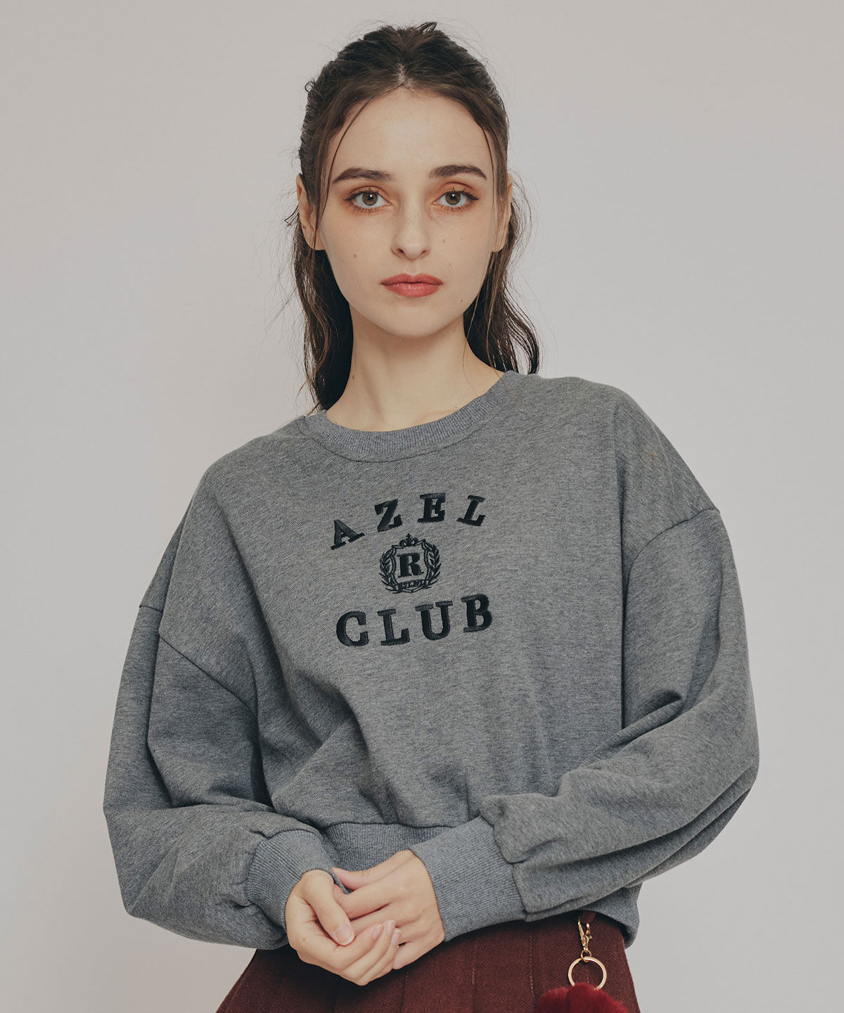 REDYAZEL「アゼルクラブカレッジロゴスウェットプルオーバー」|Tシャツ・カットソー|グレー