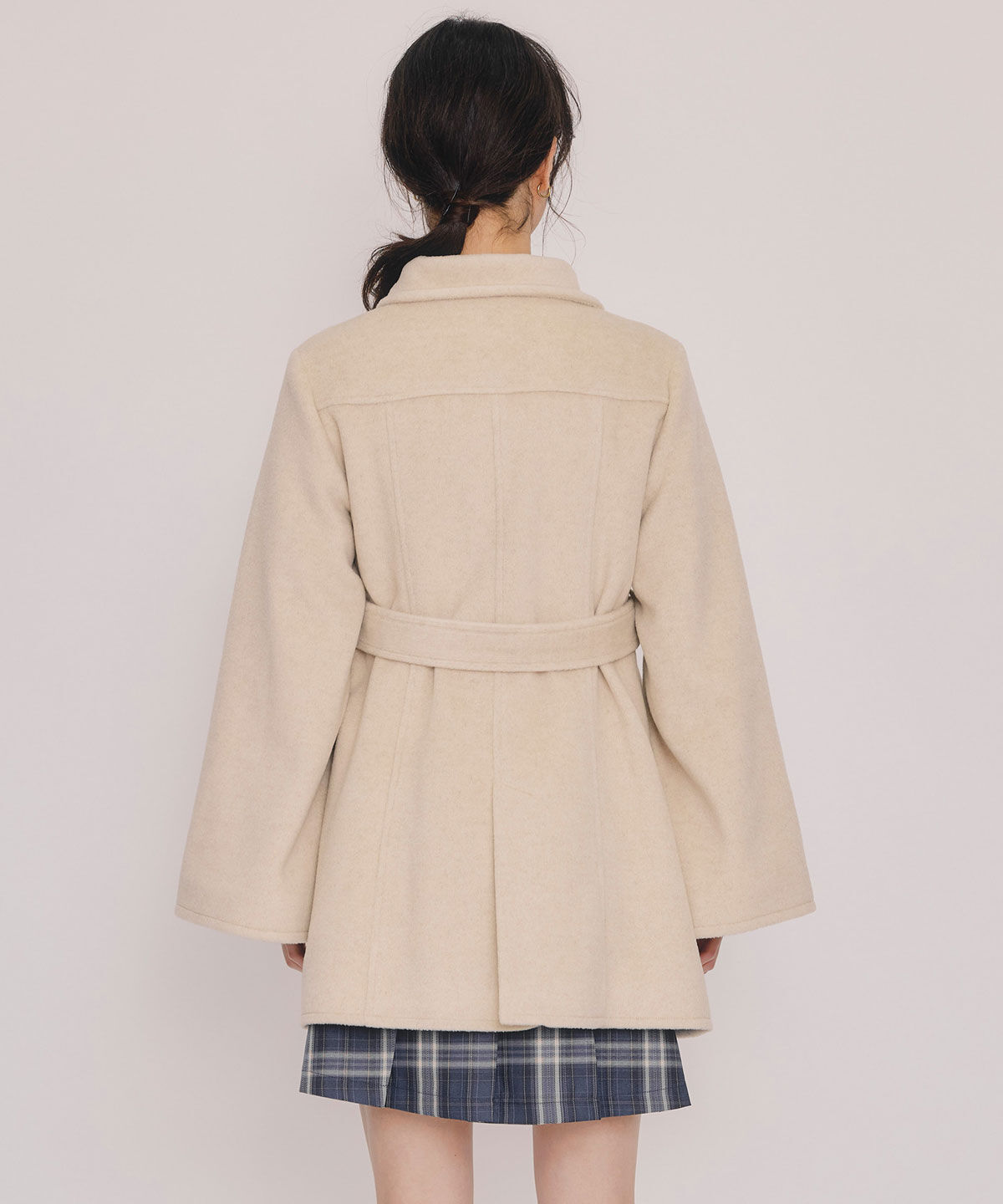 REDYAZEL「2WAYベルスリーブミドルコート」|ステンカラーコート|