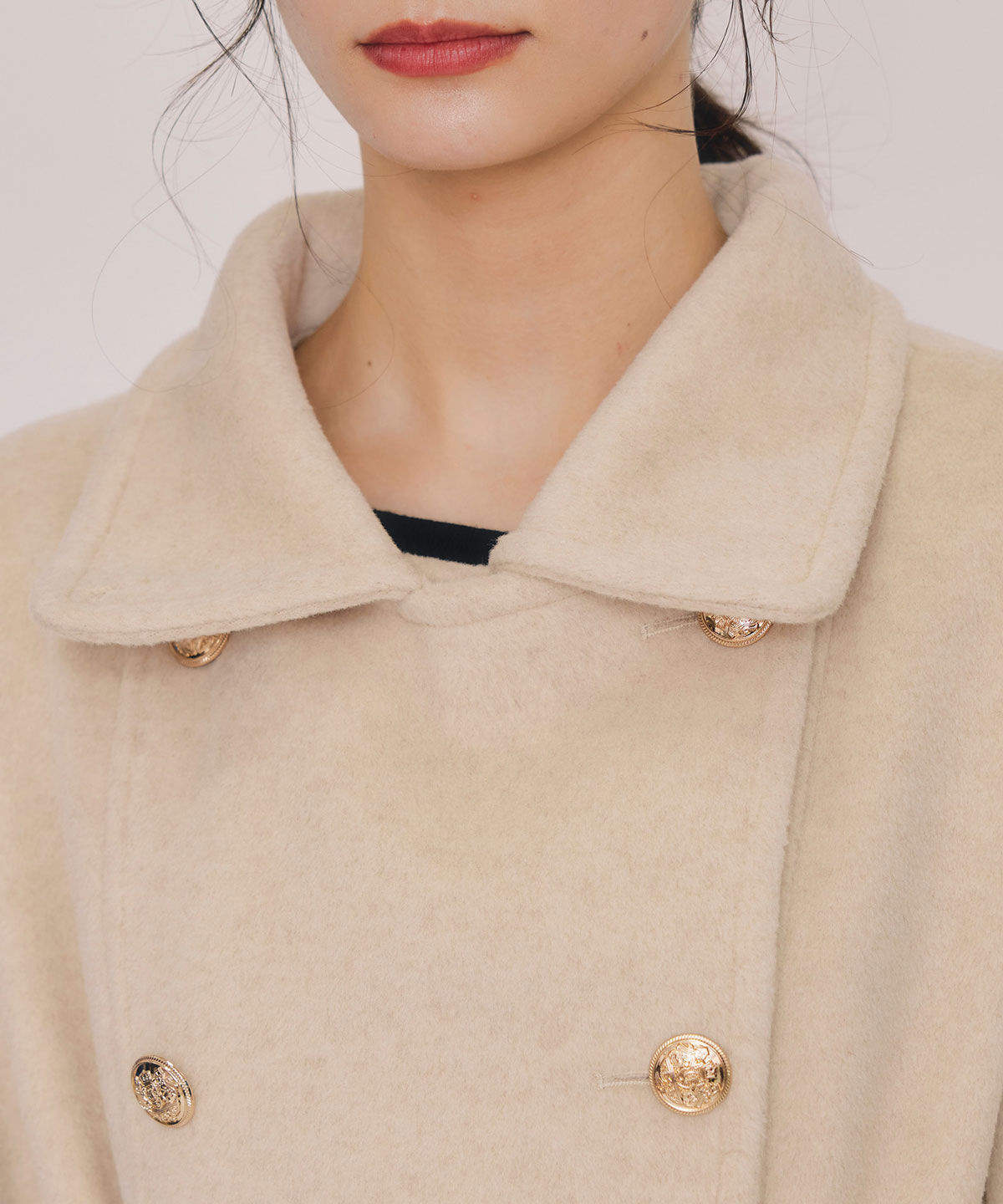 REDYAZEL「2WAYベルスリーブミドルコート」|ステンカラーコート|