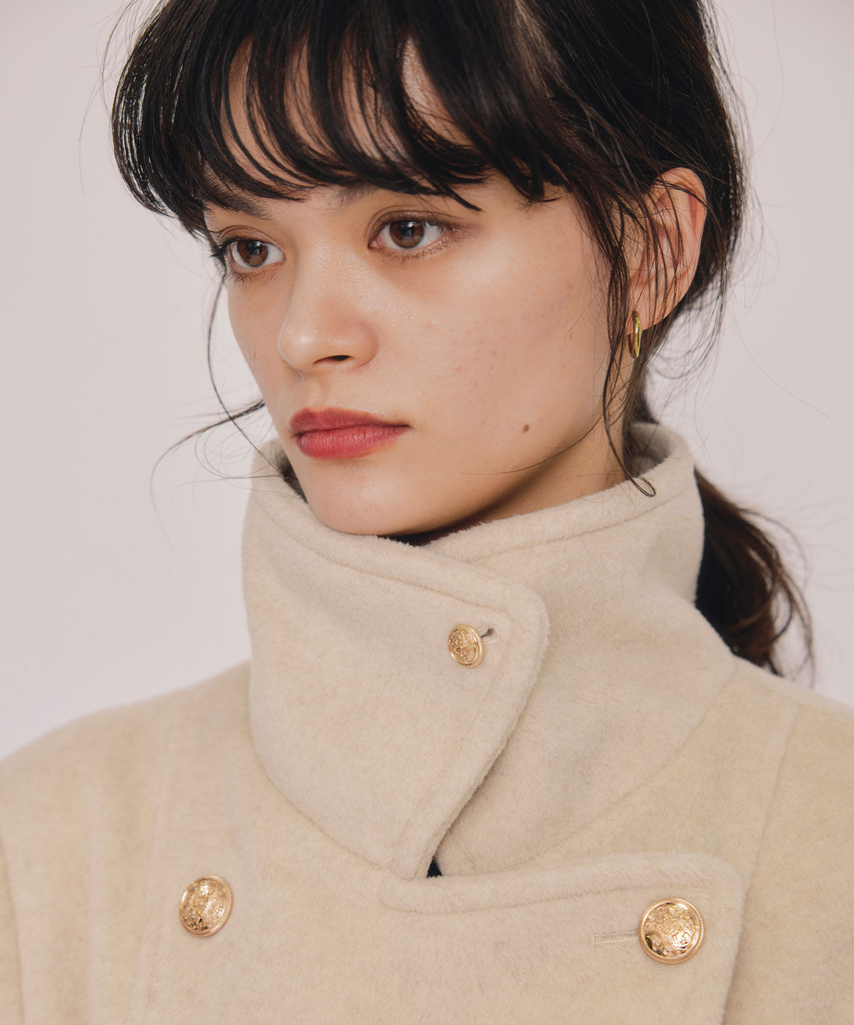 REDYAZEL「2WAYベルスリーブミドルコート」|ステンカラーコート|