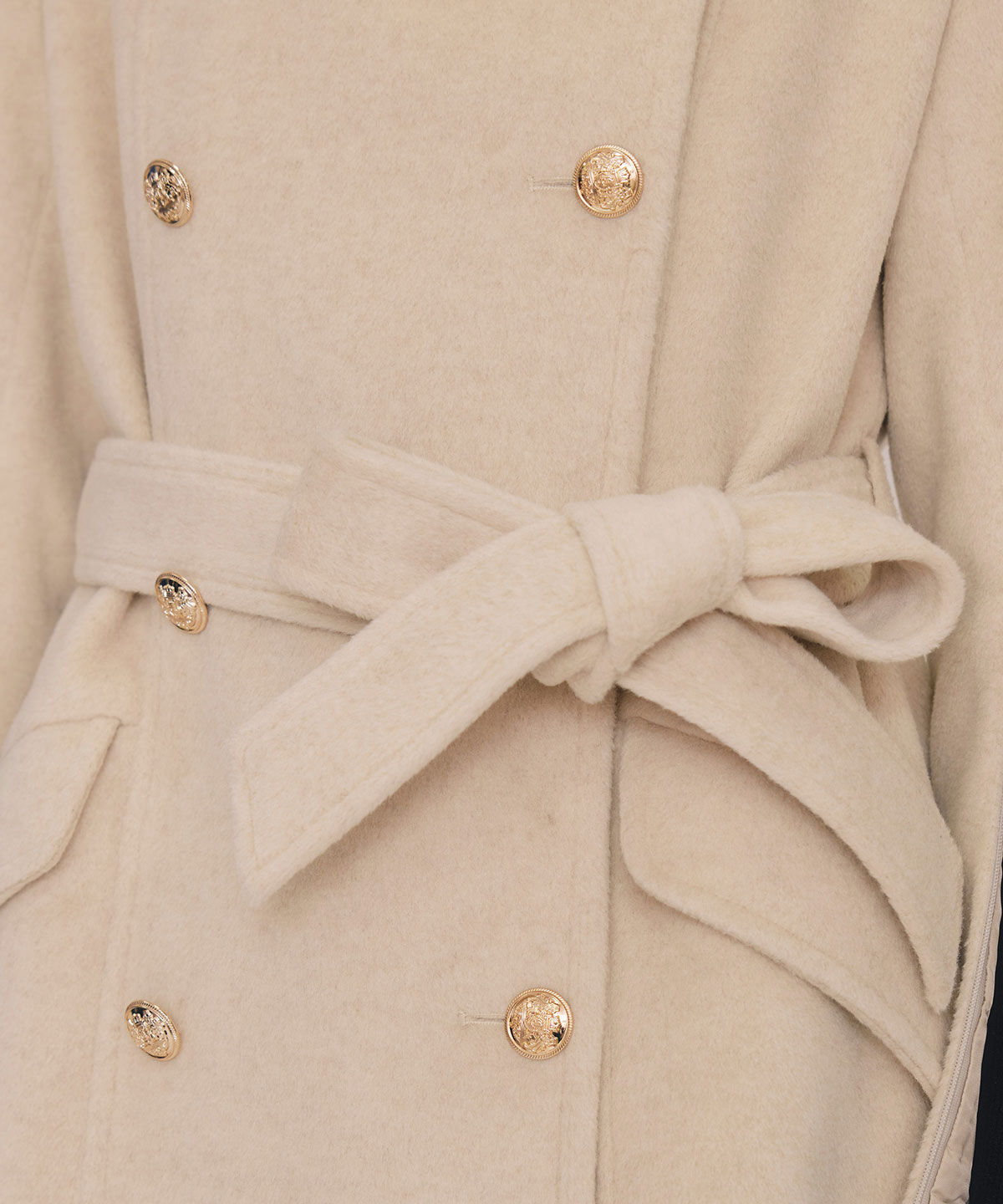 REDYAZEL「2WAYベルスリーブミドルコート」|ステンカラーコート|