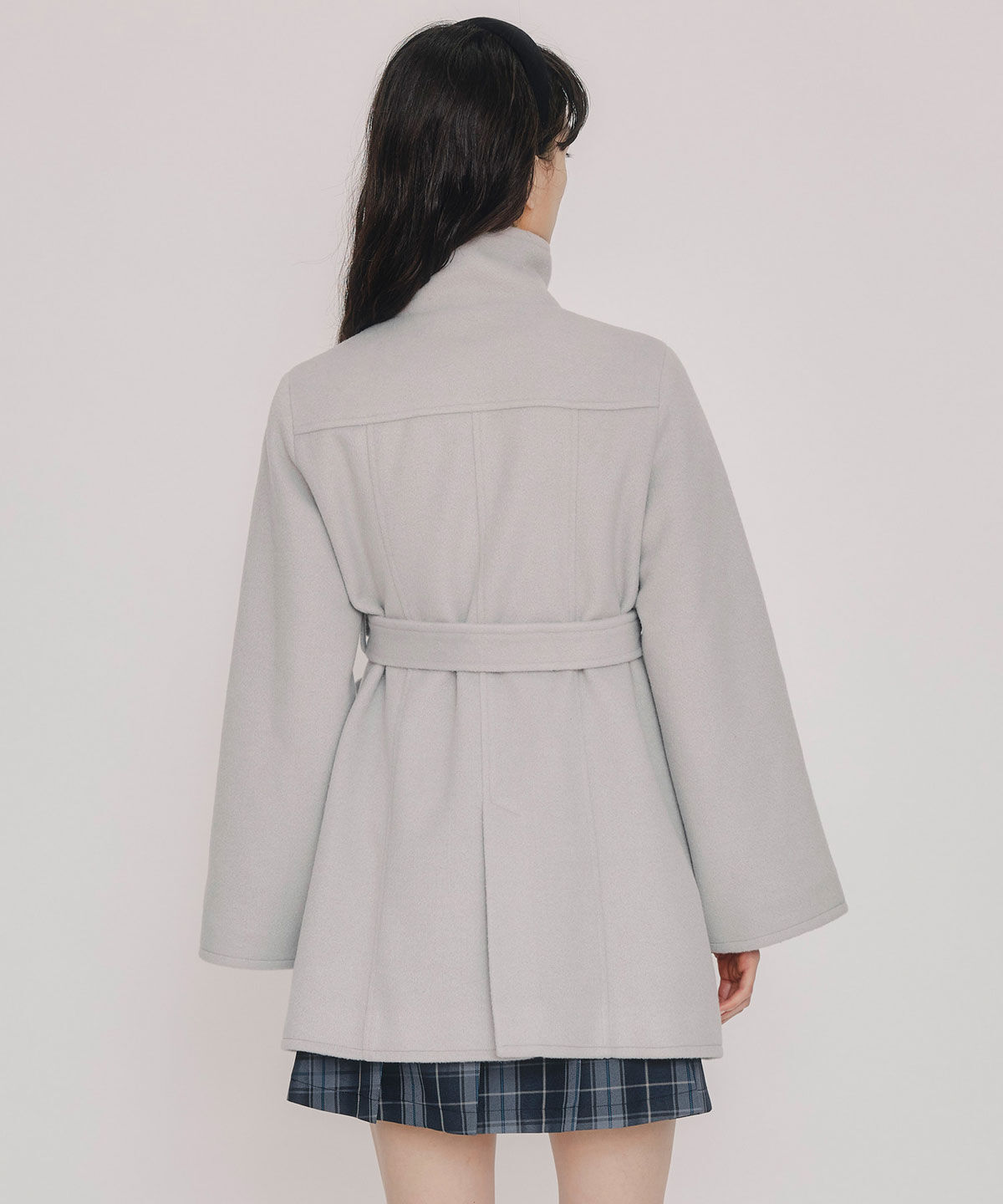 REDYAZEL「2WAYベルスリーブミドルコート」|ステンカラーコート|