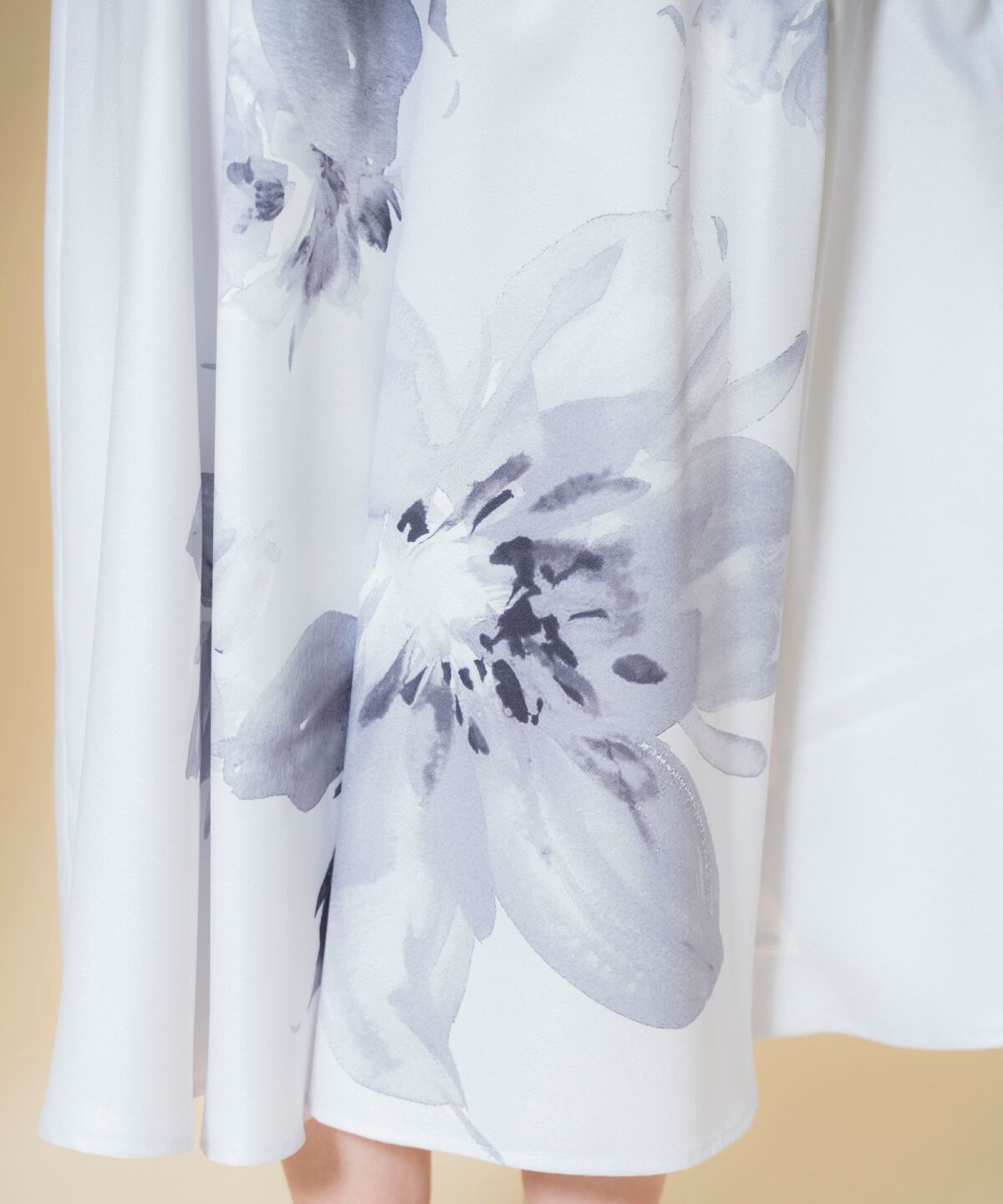 WILLSELECTION「ビッグフラワーチュールレイヤードスカート」|フレア|